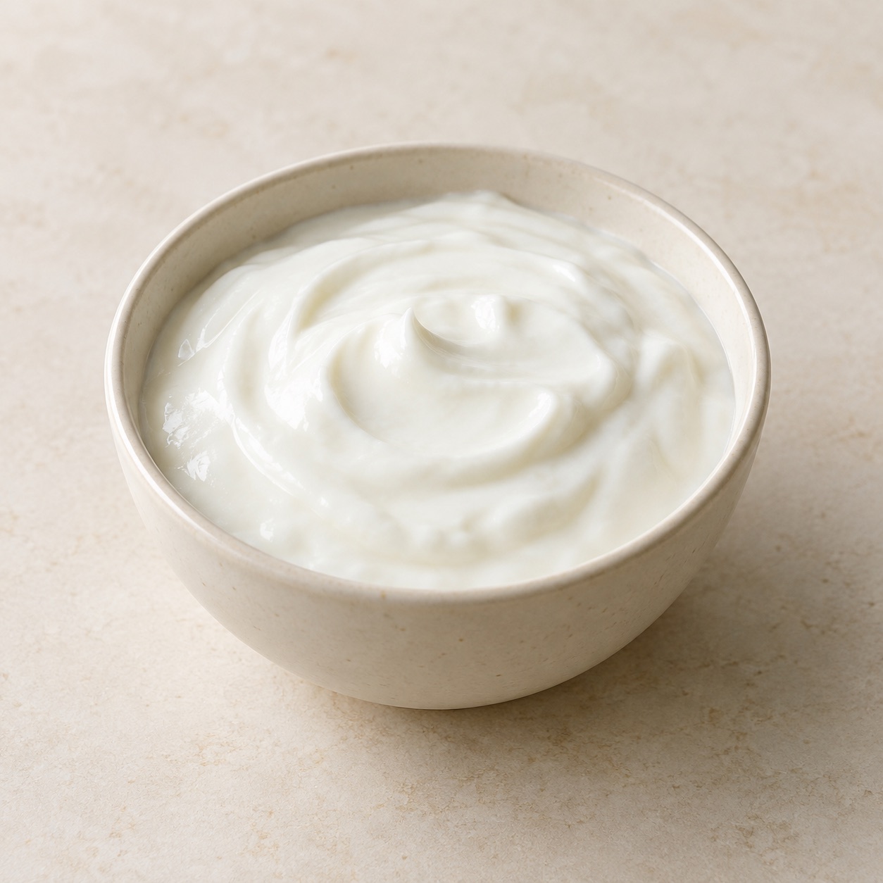 Pasteurized plain yogurt — AI-generated food illustration