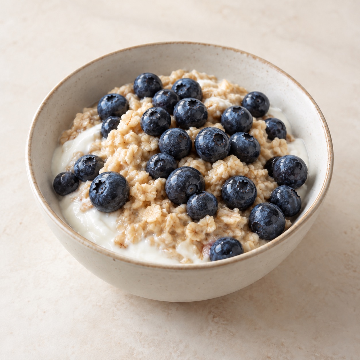 Yogurt, berries and oats — AI-generated food illustration