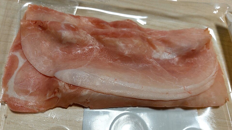 sliced ham — reference photograph